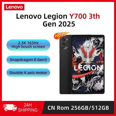 Lenovo Legion Y700 2025 Gen 3 Tab Gaming Pad Tablet CN Version 256GB 512GB 8.8" 165Hz Display 6550mAh 68W Charging Android 14 - 1Tecbuy