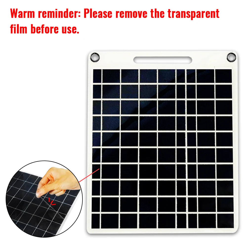 100W Solar Charger with Dual USB Ports, Waterproof & Portable Solar Panel for Outdoor Camping, Hiking, Emergency Devices