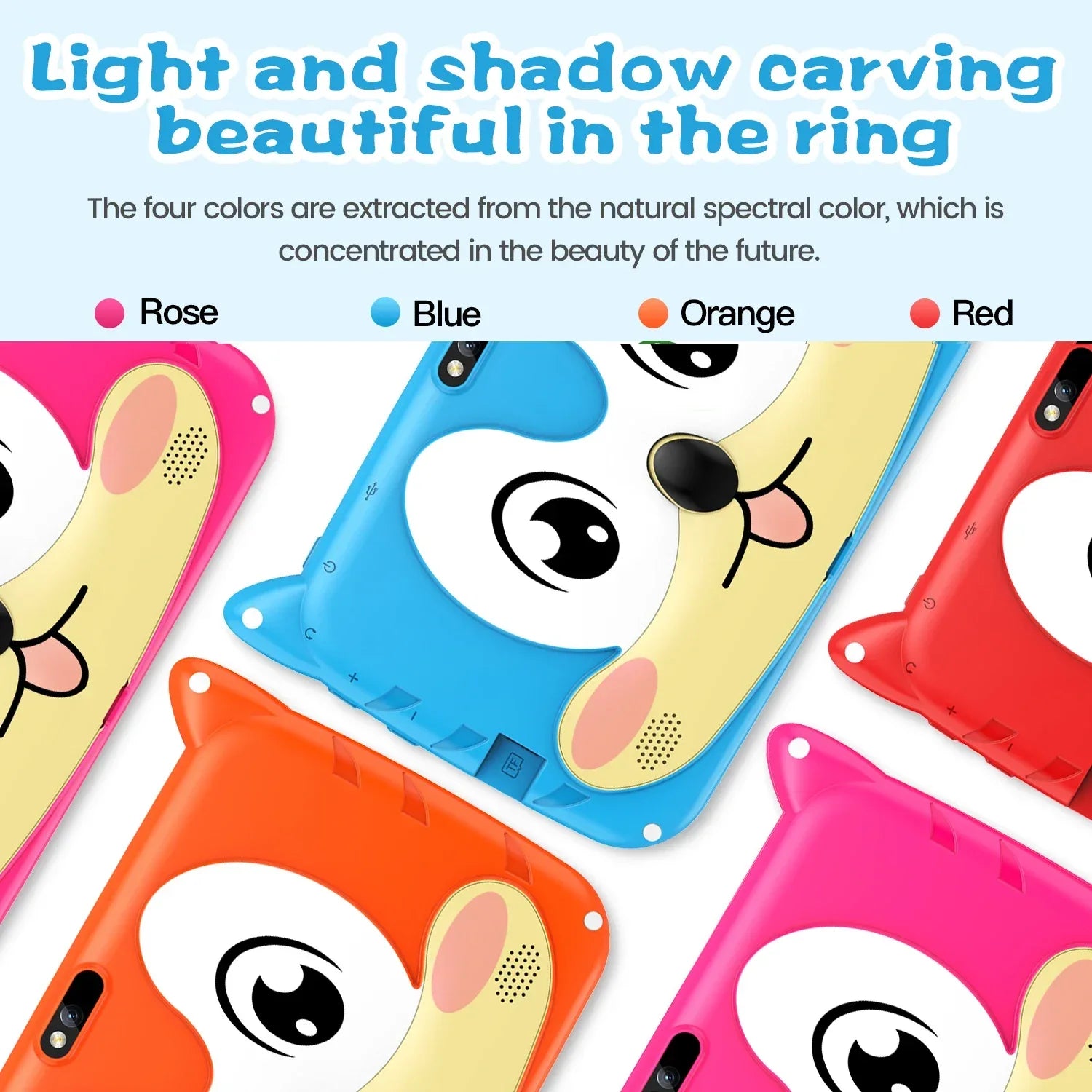 New 5G WiFi 7 Inch Tablet Pc Children's Gift Kids Learning Education Tablets Android 13 Quad Core 4GB RAM 64GB ROM Dual Cameras - 1Tecbuy