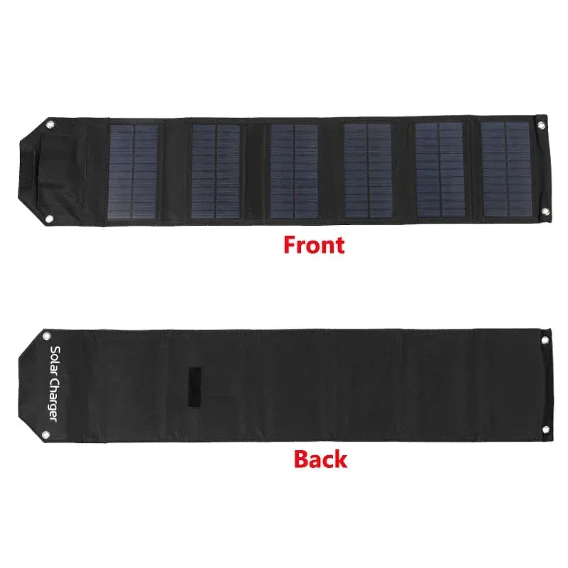 60W 80W 100W Foldable Solar Panel 5V USB Portable Folding Bag Battery Charger for Phone Outdoor Camping Waterproof Power Bank - 1Tecbuy