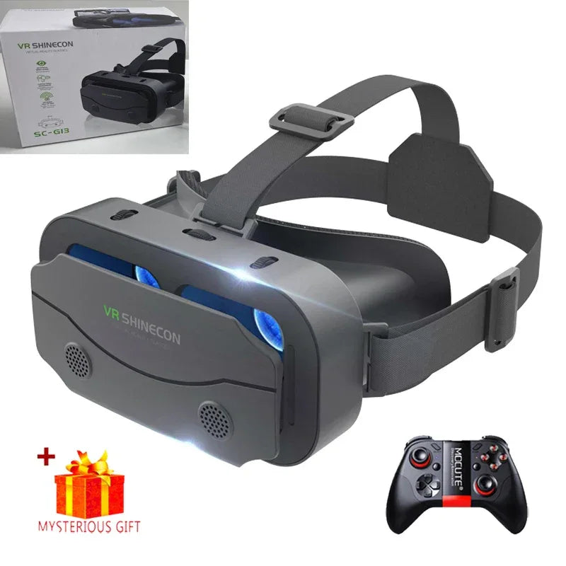 VR Glasses 3D Virtual Reality Headset Devices Helmet Lenses Goggles Smart For Smartphones Phone Cell Mobile Game Viar Viewer Set - 1Tecbuy