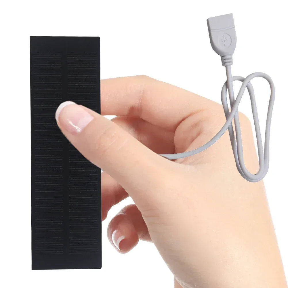 USB Solar Panel Charger Portable Battery Mobile Phone Charging Bank Charging Panel for Phones Fans Flashlight Small Power Banks - 1Tecbuy