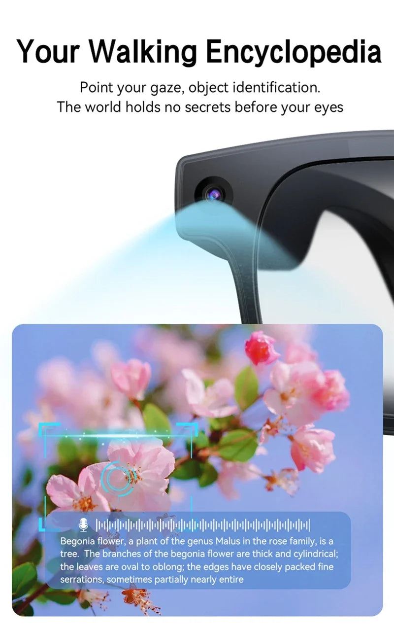 Xiaomi 8K Smart Glasses AI HD Recording Videos Photo Recognition Answer Translation Music Player Multifunction Anti-UV Lenses