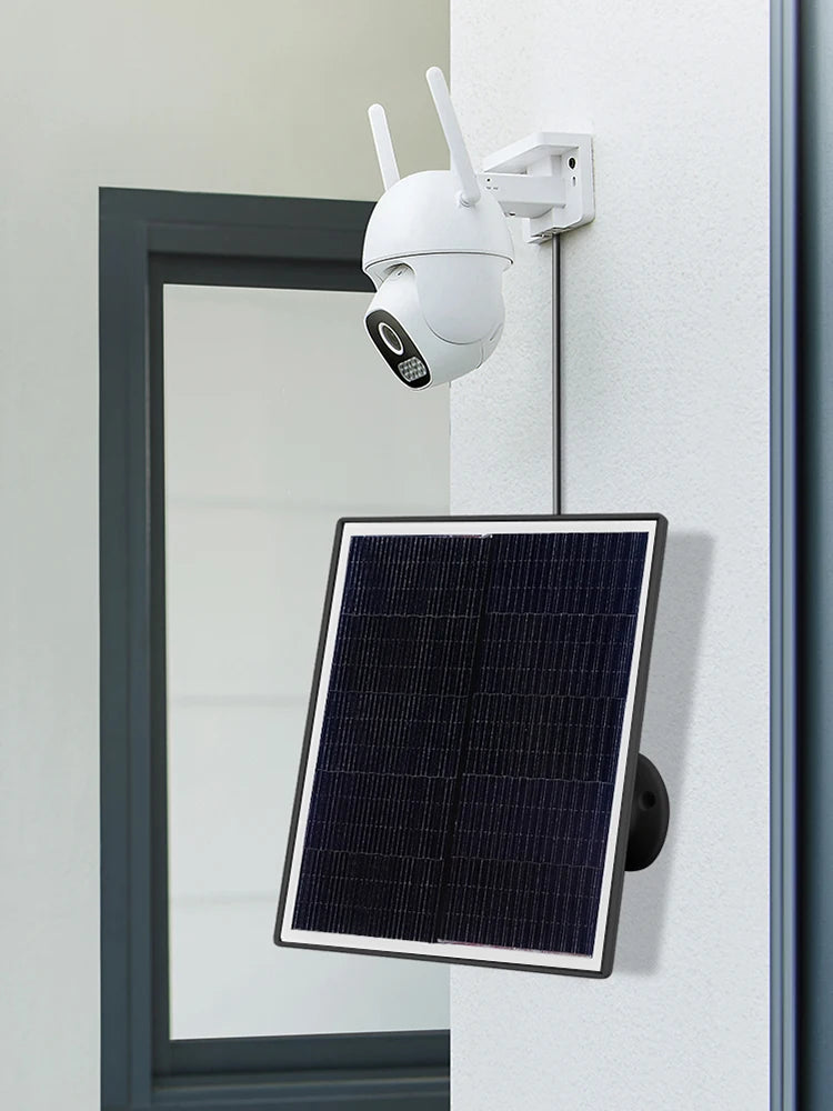 Micro USB Type-C 2 Ports Solar Panel Charger 20W 5V Shingled Solar Charging Panel Waterproof Kit for EufyCam 3 S330/3C S300/2/2C