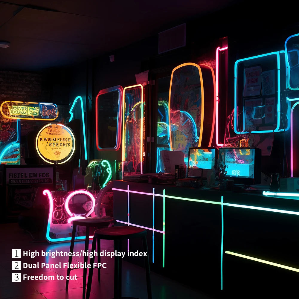 WS2812B WS2815 Individually Addressable RGBIC LED Strip 60Leds/m 8mm White PCB Bendable S Shape DIY Light Tape