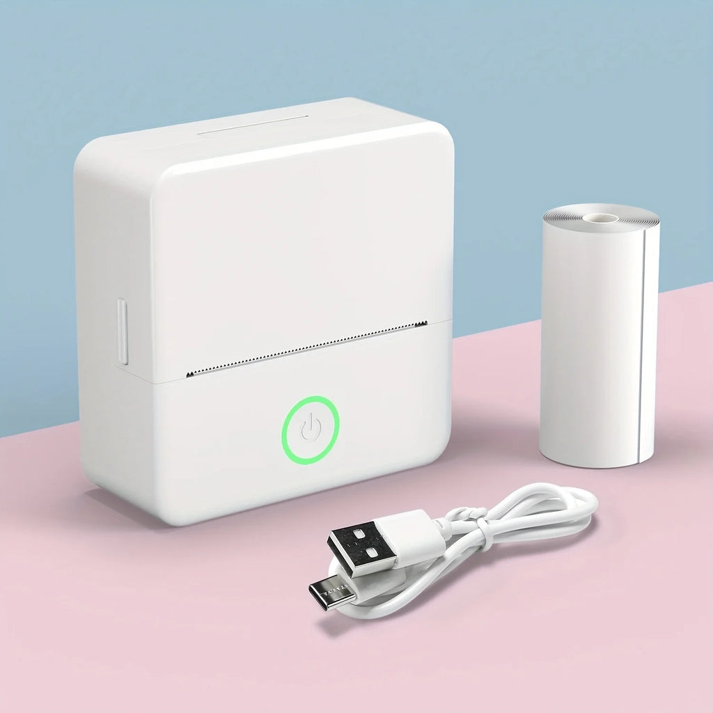 Sticker Printer - Model X6 Print Pods Mini Printer, Bluetooth Thermal Sticker Maker with Rolls Paper | Compatible with iPhone