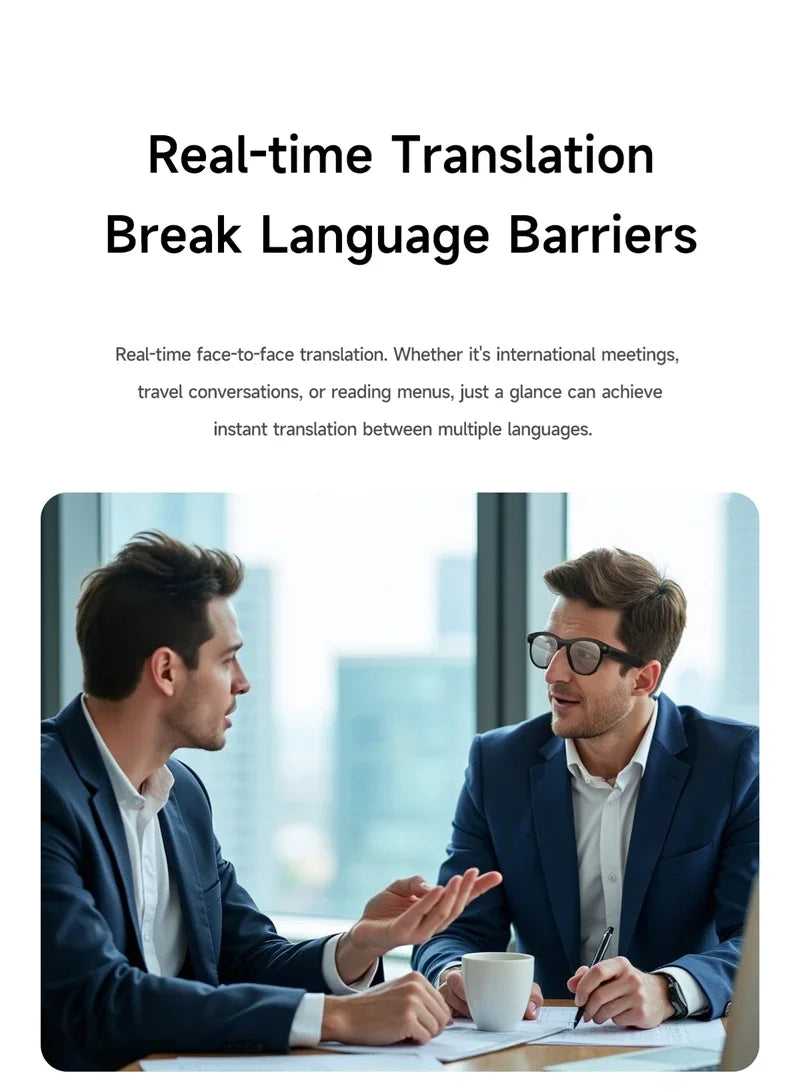 Xiaomi 8K HD AI Smart Camera Glasses Multifunctional Bluetooth Calling Voice Assistant Music Player Translation Camera Glasses