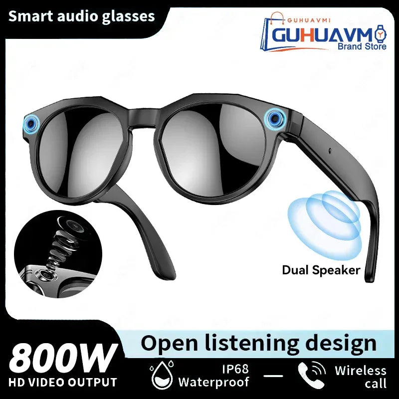 2026 New 8K HD AI Smart Glasses Men Chat GPT 800MP Camera Bluetooth Call AI Translation Voice Assistant Control Sunglasses Women - 1Tecbuy