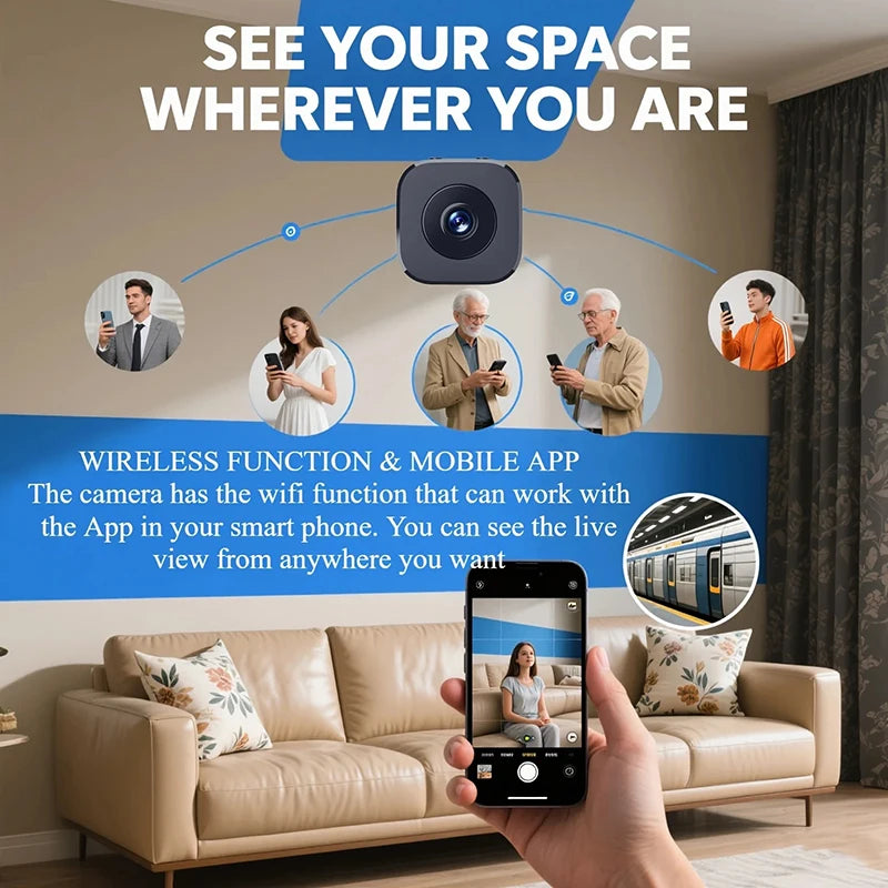 Xiaomi Mini Security Camera Pro 4K FullHD WiFi Surveillance With 2 Way Audio Motion Detection Infrared Night Vision Security Cam