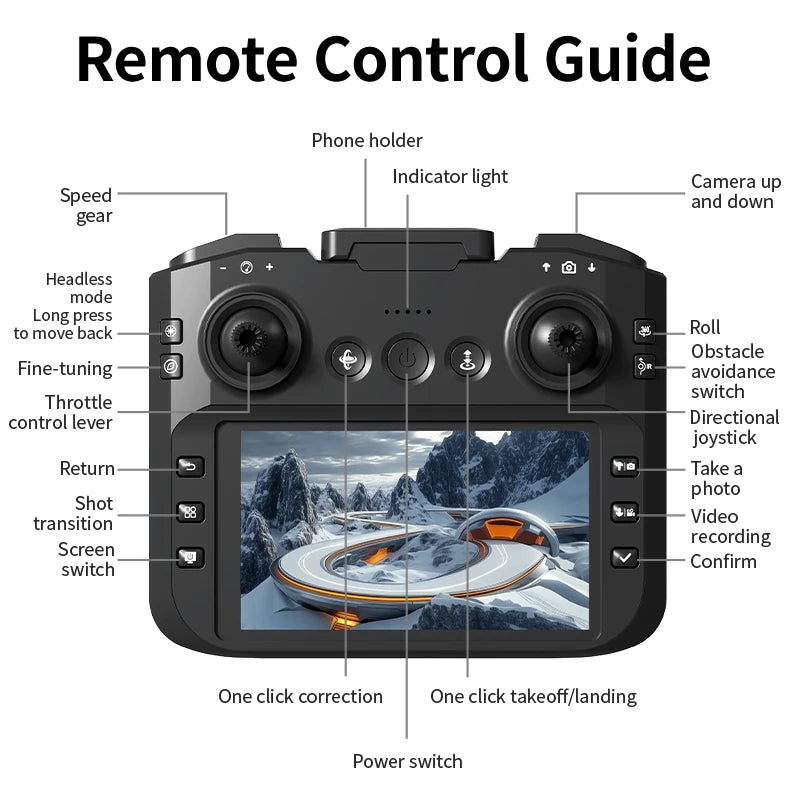 Xiaomi Z4 Mini Drone with Camera HD 8K 1080P FPV RC Drones Profesional Five-sided Obstacle Avoidance Helicopter Drone Toy