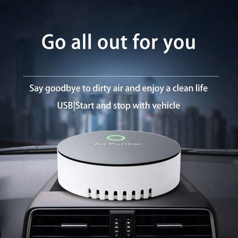 Xiaomi New Car 15 Million Negative Ion Air Purifier Purification Portable  USB Oxygen Cleaner Ozone Generator For Home Deodor