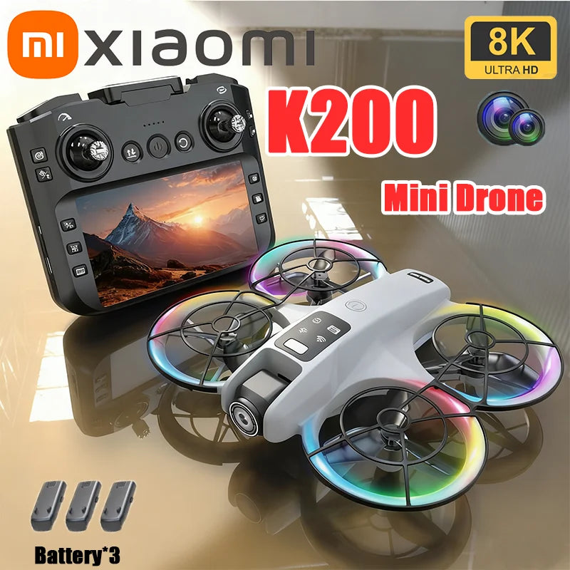 Xiaomi Drone with Camera HD 8K 1080P FPV RC Drones Profesional Five-sided Obstacle Avoidance Helicopter Drone Toy 2025New