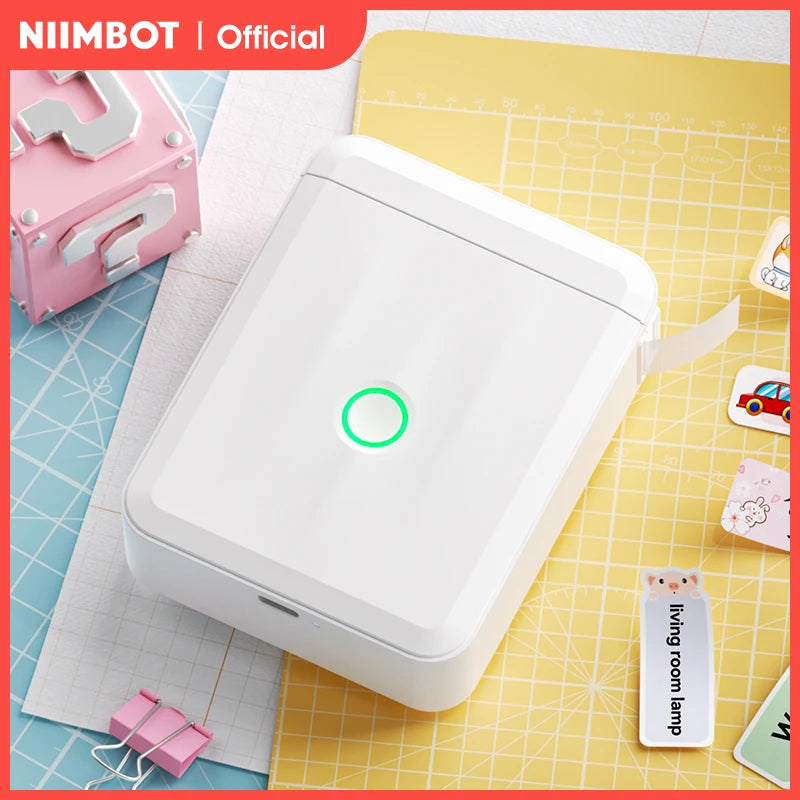 NIIMBOT D110 Upgraded Version Thermal Label Printer Mini Portable Smart Label Maker With Tape for Office Home Kitchen School
