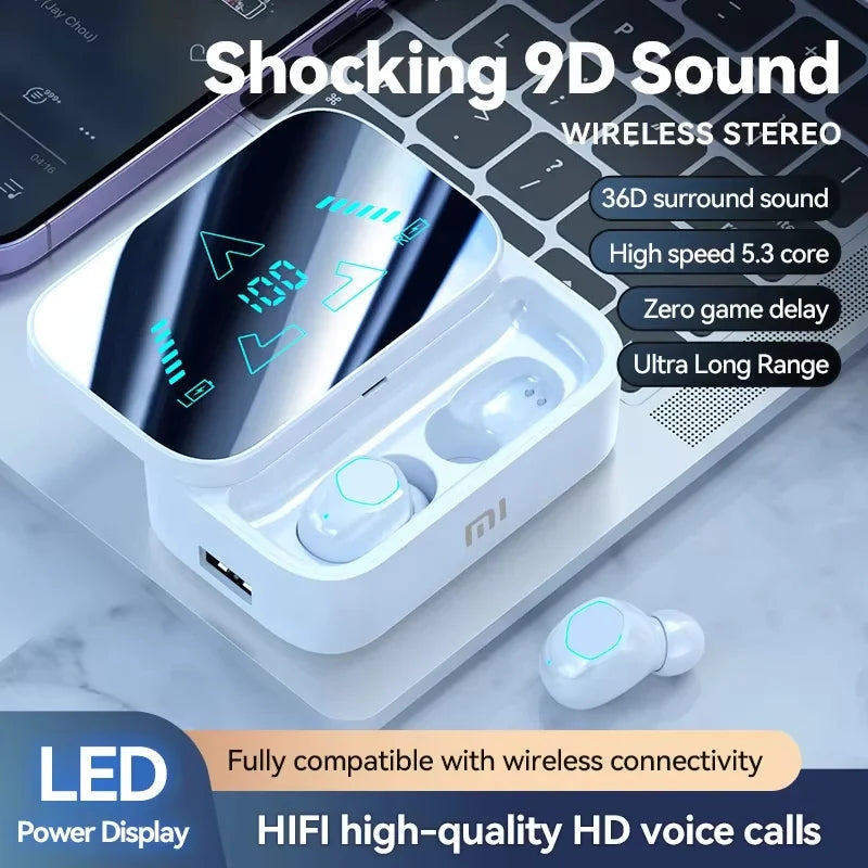 Xiaomi M48 Wireless Bluetooth Headphones Hifi Stereo Sound Noise Reduction Headphones Running Headset Sports Waterproof Earphone