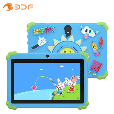 New 7 Inch Cartoon Pattern Kids' tablet Android 13, 4GB RAM 64GB ROM, 1TB Expand, WiFi, 4000mAh Battery, Dual Camera, Google Pad - 1Tecbuy
