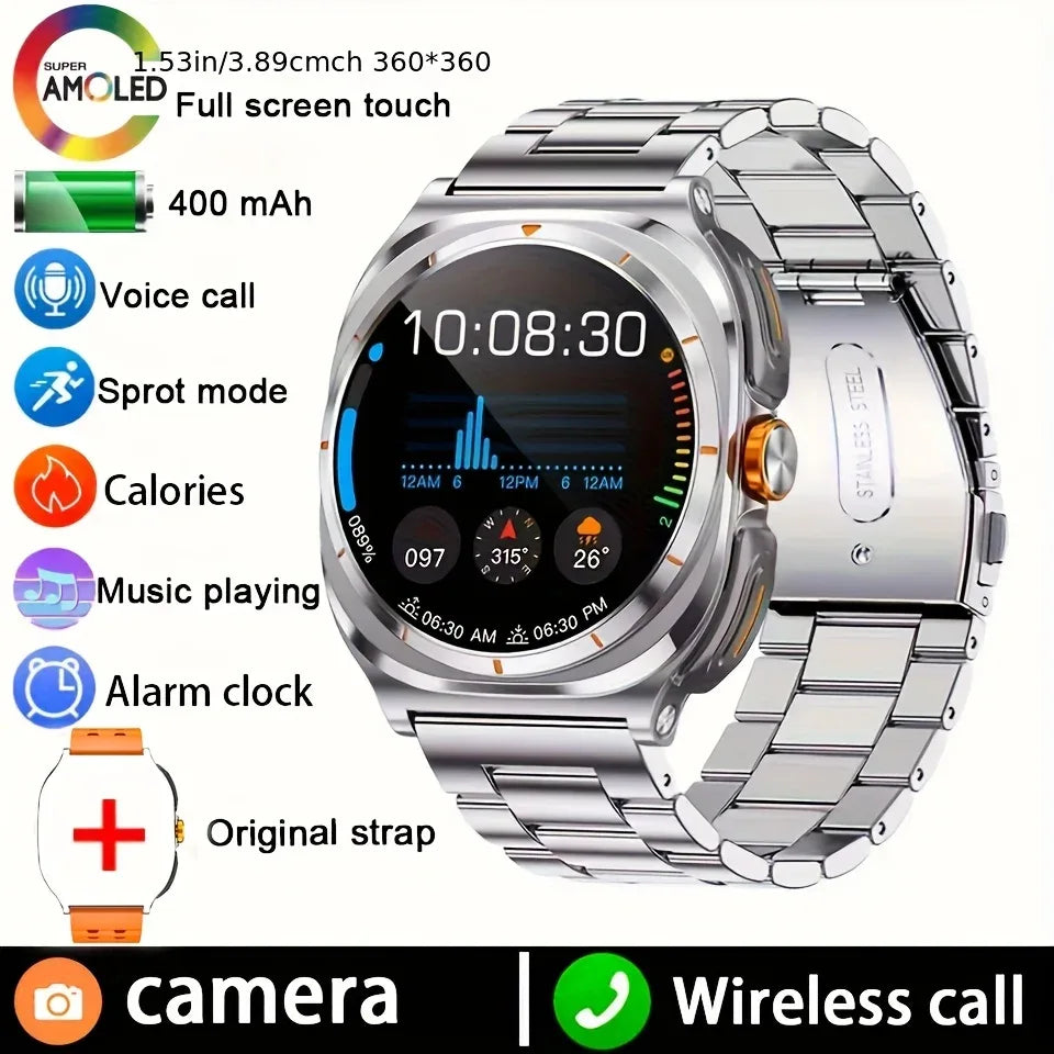 2025 Upgraded For Android IOS TWS 2 in 1 SmartWatch with Headphones Bluetooth Call IP68 Waterproof Outdoor GPS Sport Smartwatch - 1Tecbuy