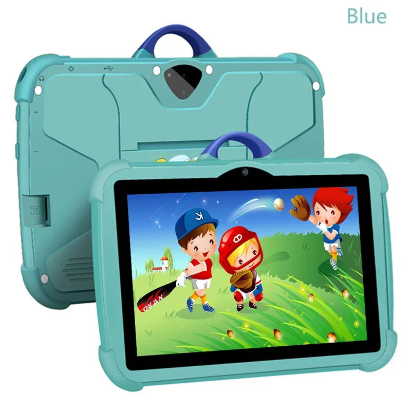 7 Inch Kids Tablet PC with Android 13 Quad Core 4GB RAM 64GB ROM Educational Learning Children's Favorite Cheap Simple Design - 1Tecbuy