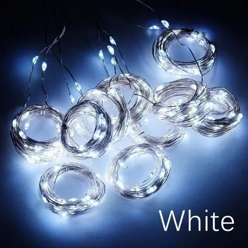 Curtain Garland Led String Lights Festival Christmas Decoration 8 Mode Usb Holiday Light For Bedroom Home Outdoor