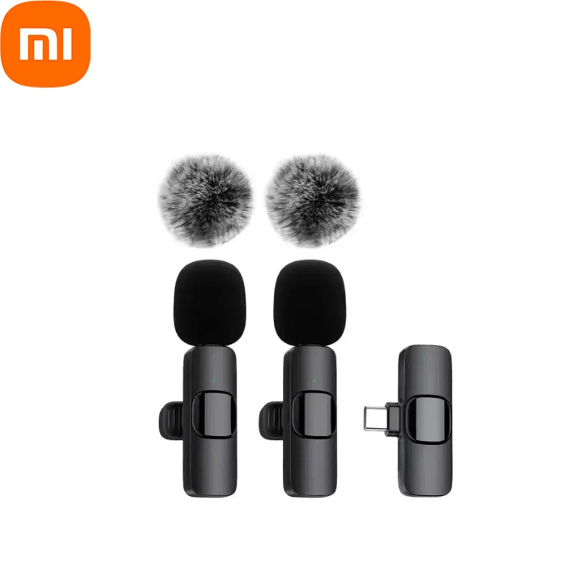 Xiaomi Mini Portable Wireless Lavalier Microphone for Live Broadcast Gaming Audio Video Recording iPhone Android - 1Tecbuy
