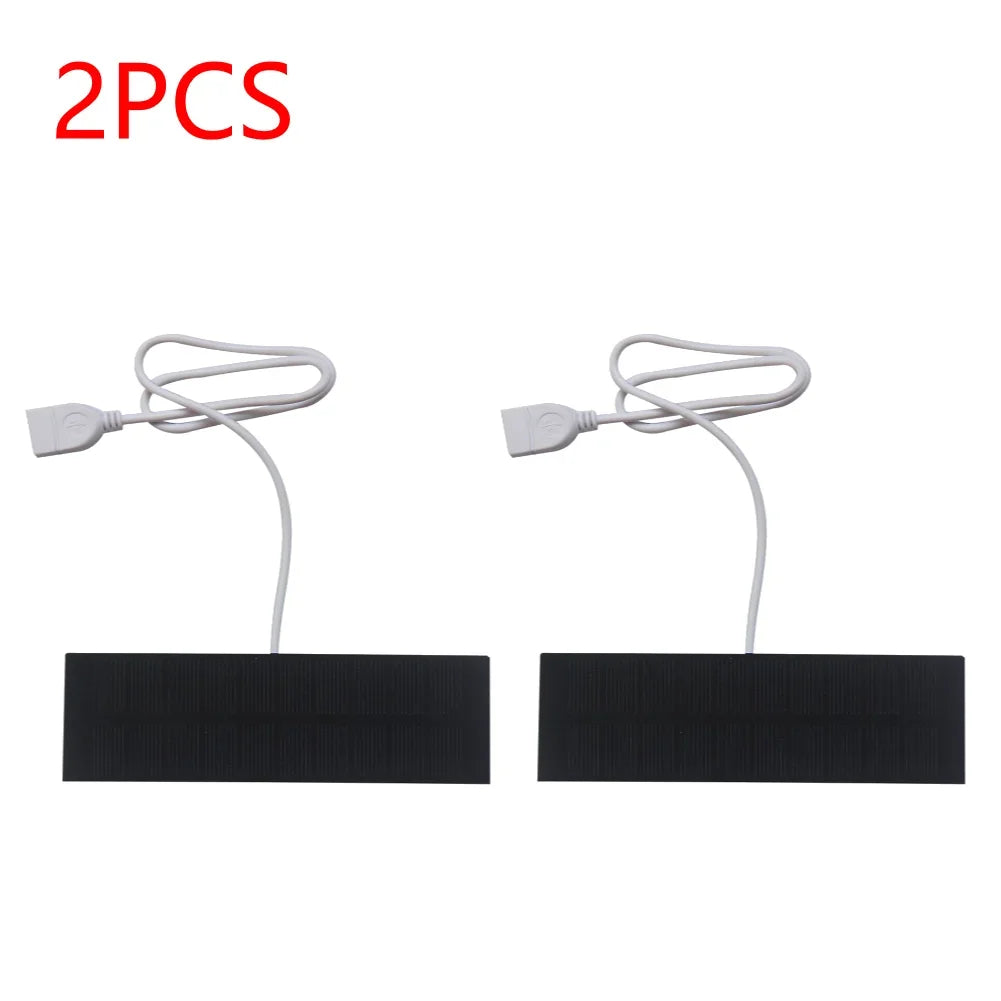 USB Solar Panel Charger Portable Battery Mobile Phone Charging Bank Charging Panel for Phones Fans Flashlight Small Power Banks