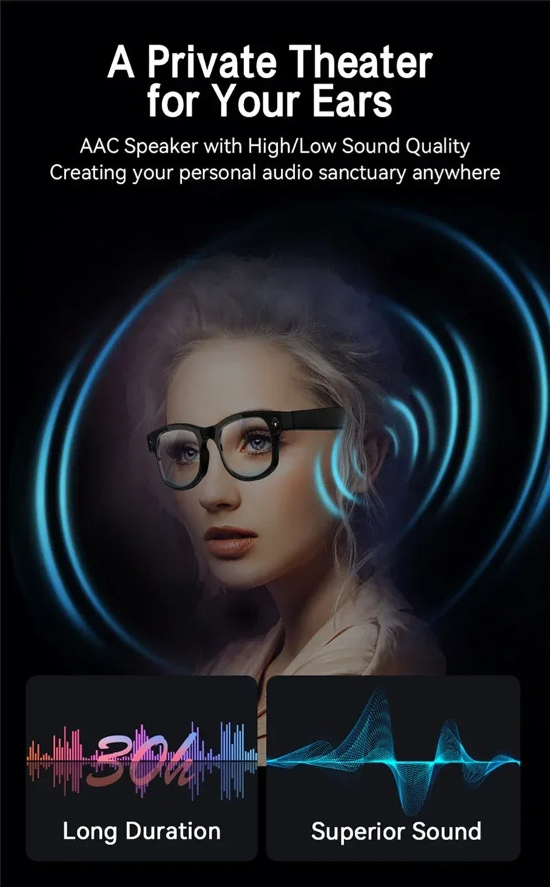 Xiaomi 8K Smart Glasses AI HD Recording Videos Photo Recognition Answer Translation Music Player Multifunction Anti-UV Lenses - 1Tecbuy