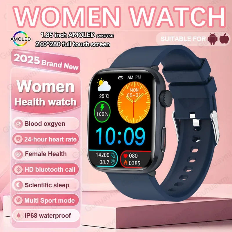 2025 New For Xiaomi Women AI Smart Diagnosis Smart Watch HRV+PPG Blood Pressure Blood oxygen Health monitor IP68 NFC Smartwatchs - 1Tecbuy
