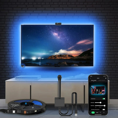 EISSLOLY Led Strip Lights RGB LED Light Kit Smart APP Control for 55-85 inches TV Backlight Screen SYNC Home Decor LED Lighting - 1Tecbuy