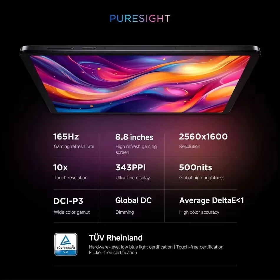 Lenovo Legion Y700 2025 Gen 3 Tab Gaming Pad Tablet CN Version 256GB 512GB 8.8" 165Hz Display 6550mAh 68W Charging Android 14