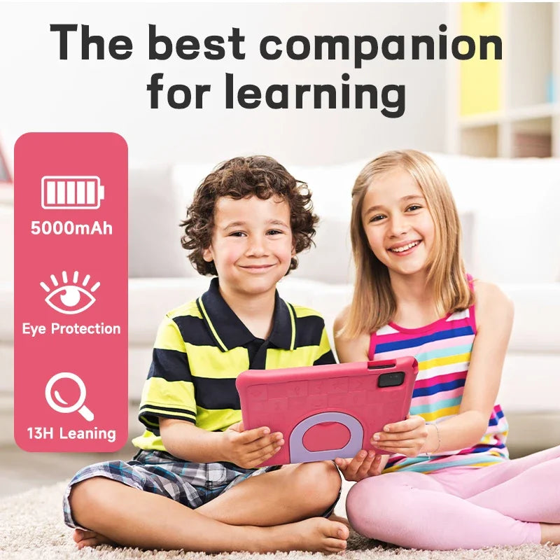 Kids Tablet 10.1'' Android 15 Tablet for Kids 8(4+4)GB 64GB Octa-Core CPU, Toddler Tablets with WiFi 6 5000mAh Dual Cameras GMS
