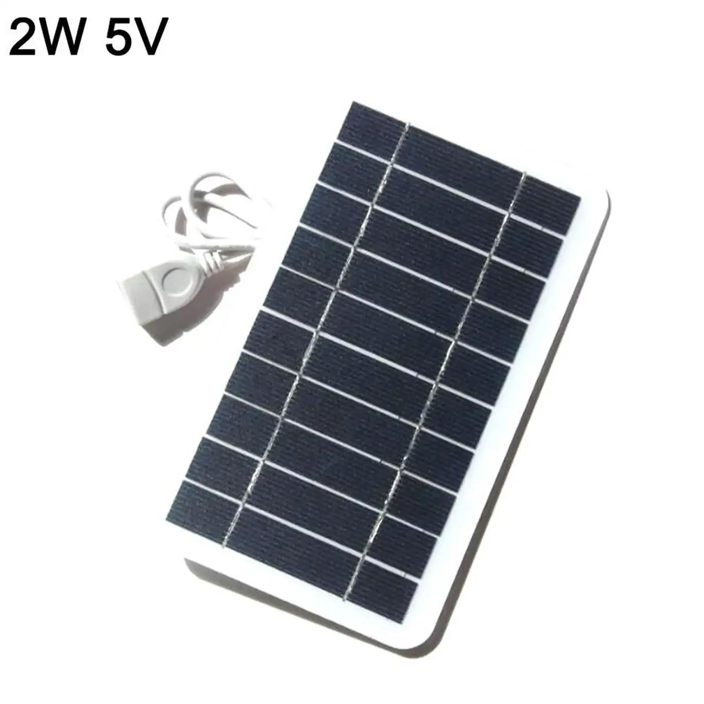 Portable Solar Panel 5V 2W Solar Plate With USB Safe Charge Stabilize Battery Charger For Power Bank Phone Outdoor Camping Home - 1Tecbuy