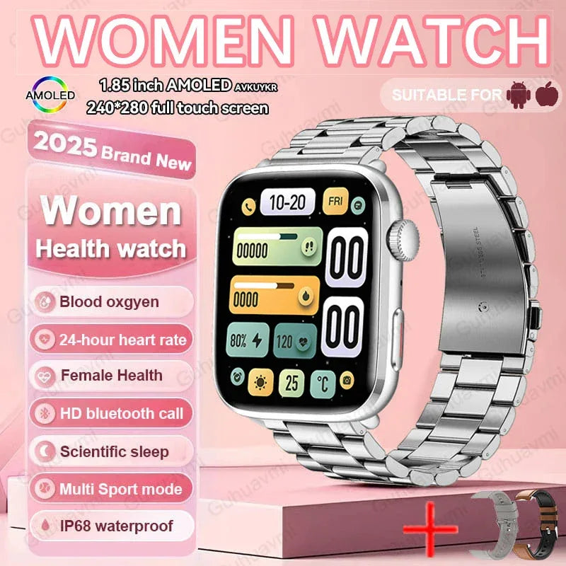 2025 New For Xiaomi Women AI Smart Diagnosis Smart Watch HRV+PPG Blood Pressure Blood oxygen Health monitor IP68 NFC Smartwatchs - 1Tecbuy