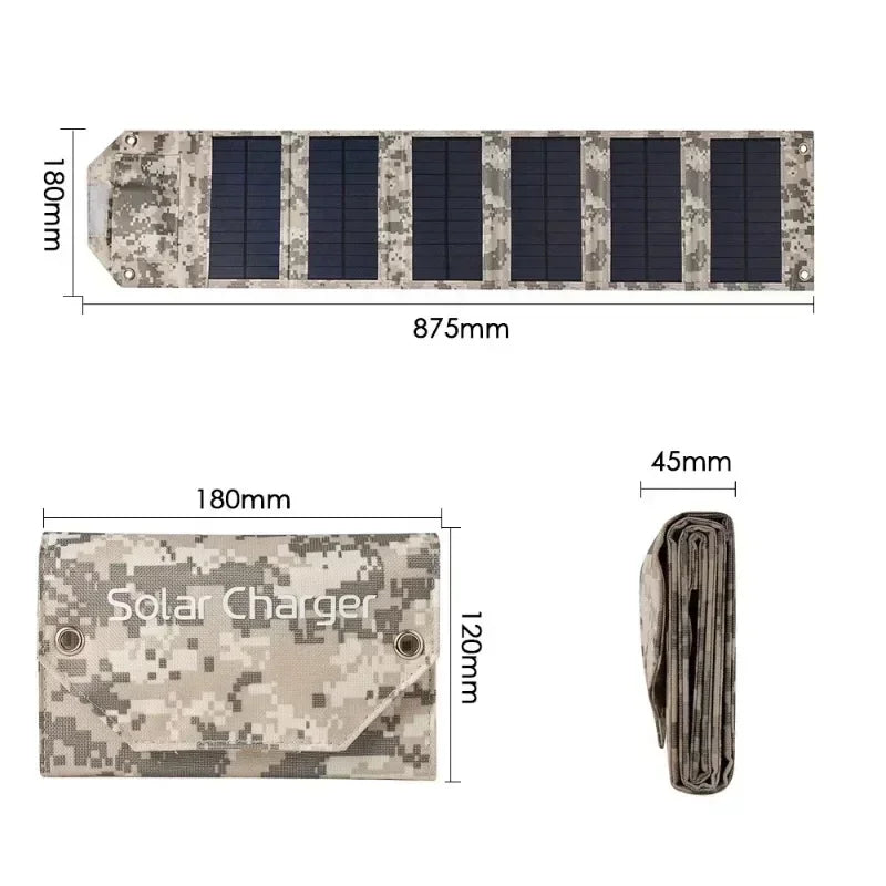100W/80W/60W Foldable Solar Panel 5V USB Portable Battery Charger for Cell Phone Outdoor Waterproof Power Bank for Camping