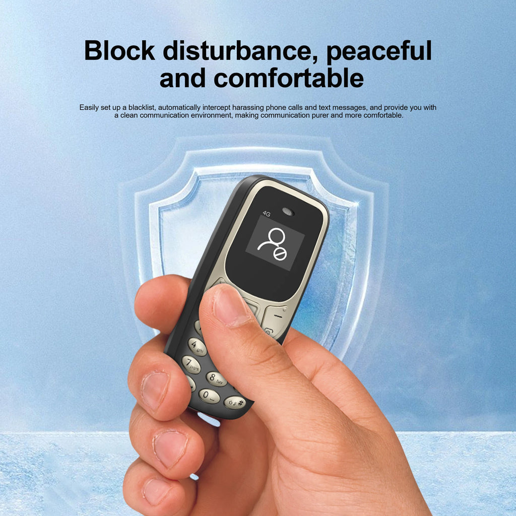 SERVO BM10 Mini Mobile Phone 2G GSM/4G LTE Speed Dial Call Recording MP3 Player Blacklist Dual SIM Standby Smallest Cellphones