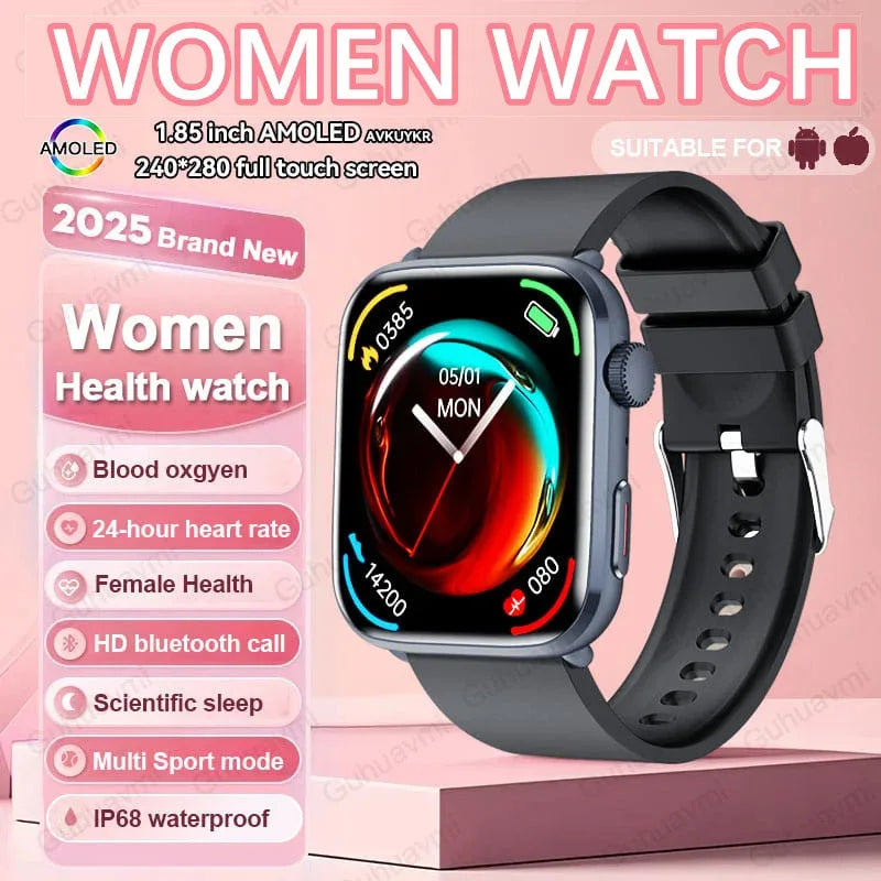 2025 New For Xiaomi Women AI Smart Diagnosis Smart Watch HRV+PPG Blood Pressure Blood oxygen Health monitor IP68 NFC Smartwatchs - 1Tecbuy