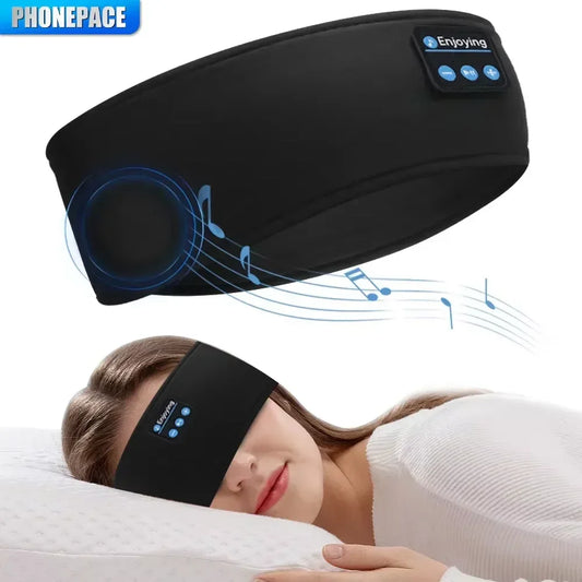 Bluetooth Earphones Sports Sleeping Headband Elastic Wireless Headphones Music Eye Mask Wireless Bluetooth Headset Headband - 1Tecbuy