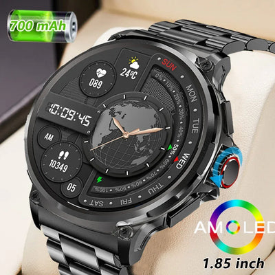 710mAh Bluetooth Call Smart Watch Men 1.85" HD Screen Multi Sports Modes Heart Rate Monitor 2025 New Smartwatch For Android IOS - 1Tecbuy