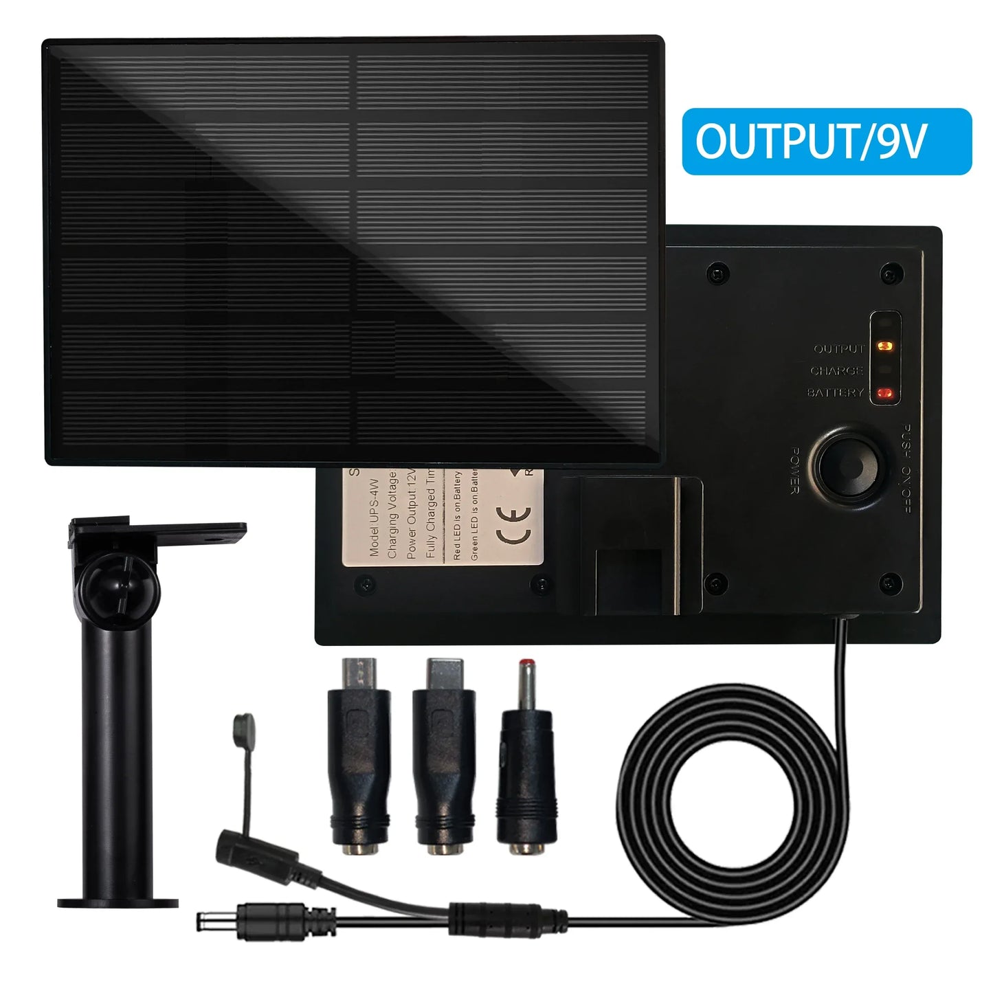 4W Solar Panel Waterproof Micro Output 12V Solar Cells Charge Install 18650 Battery Outdoor For Hunting Camera 4G WIFI RAK LoRa - 1Tecbuy