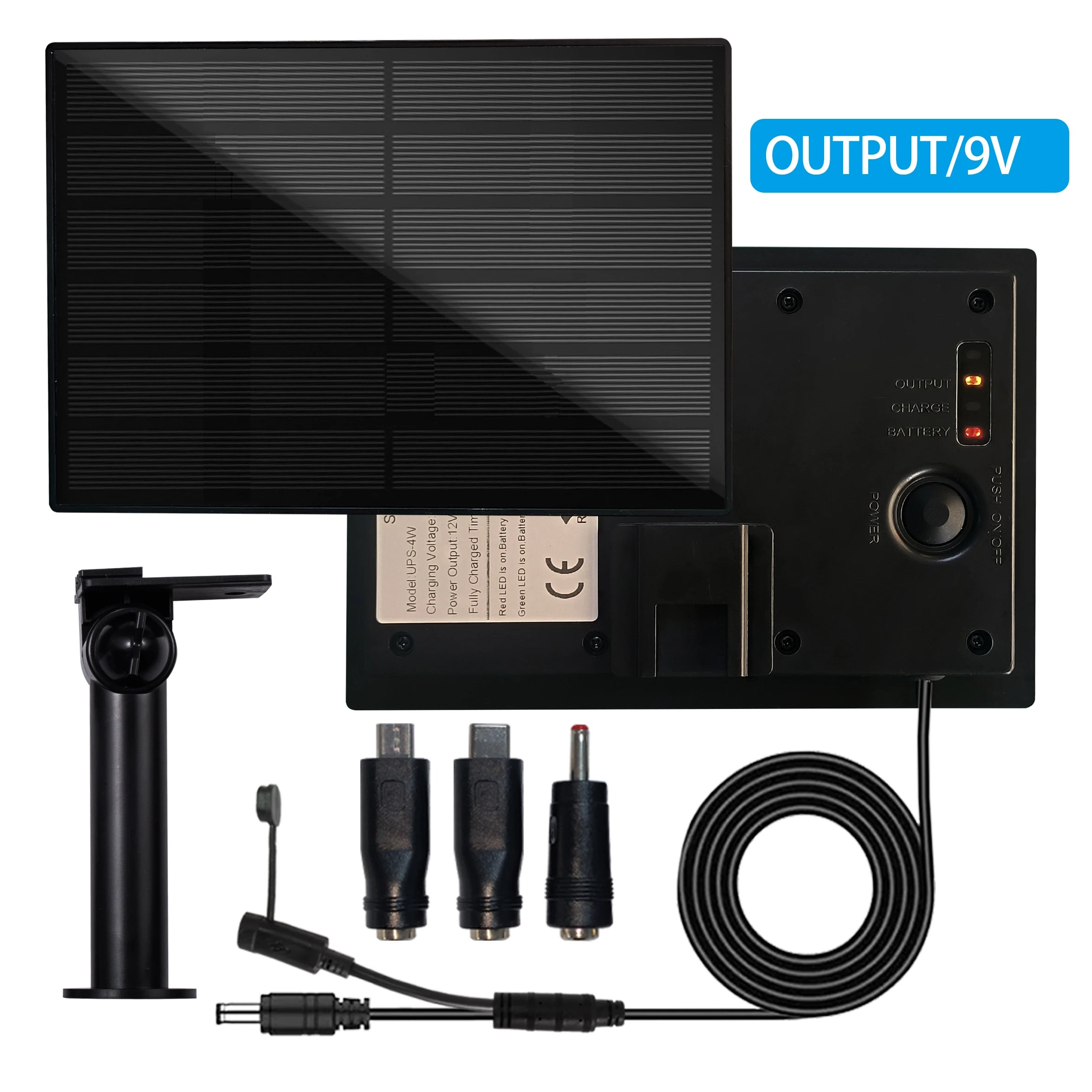 4W Solar Panel Waterproof Micro Output 12V Solar Cells Charge Install 18650 Battery Outdoor For Hunting Camera 4G WIFI RAK LoRa