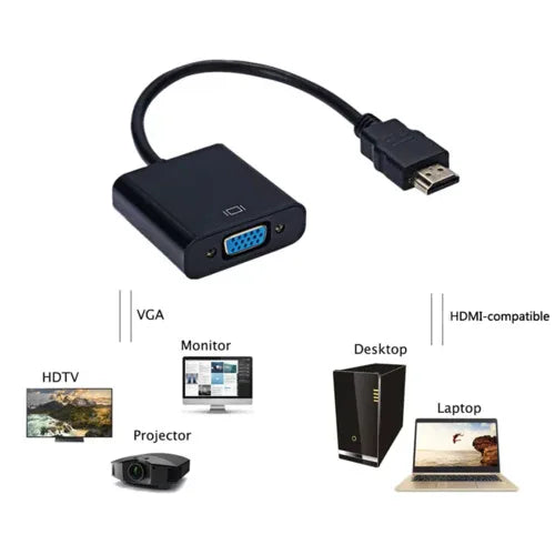 1080P HDMI-compatible to VGA Adapter For Xbox PS4 PC - 1Tecbuy