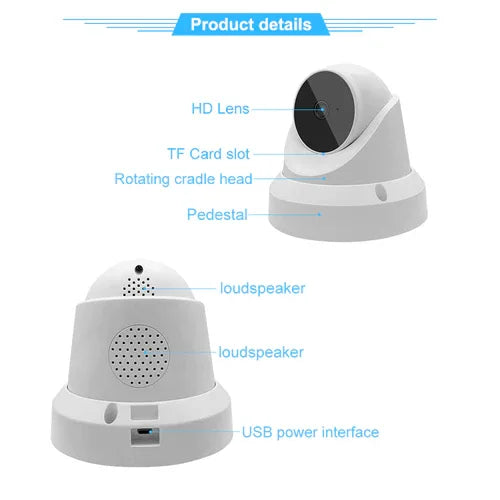 IP WiFi Camera Baby Monitor Home Security Camera - 1Tecbuy