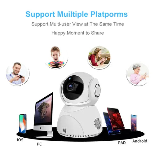 HD 1080P Camera 360° Panoramic PTZ Wireless Wifi Camera - 1Tecbuy