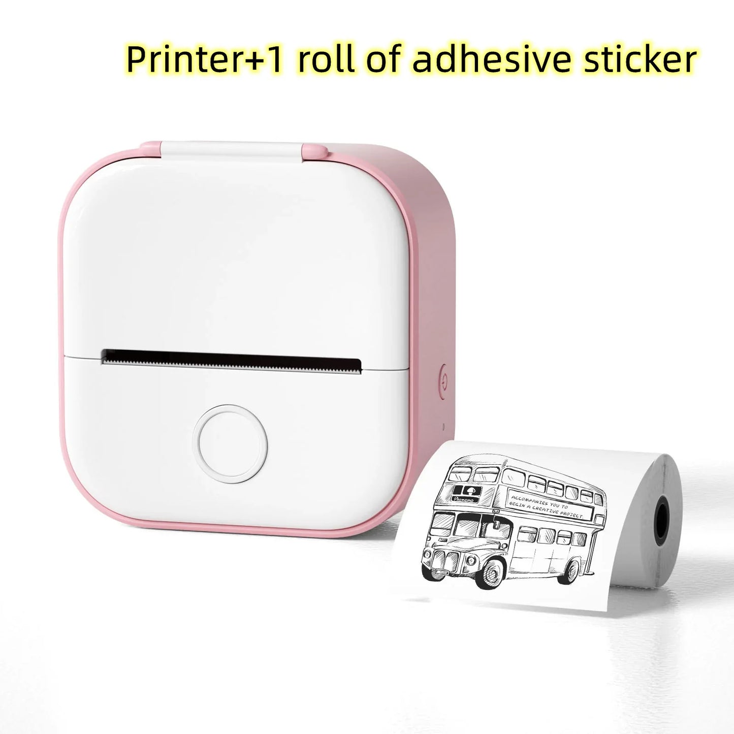 Portable Mini Thermal Label Printer Home Photo Printer Student Wrong Question Printer Bluetooth-compatible Mini Label Printer Price Tag - 1Tecbuy