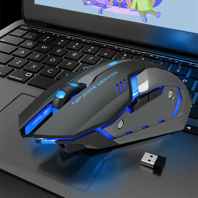 Wireless Charging Silent Gaming Mouse Machinery - 1Tecbuy